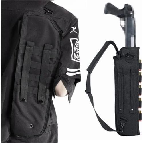 Tactical Shotgun Rifle Nylon Bag Hunting Long Carry Gun Bag Scabbard Gun Case Protection Backpack Gun Holster Pouch