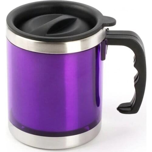 Thermos cup with handle stainless steel tea drink coffee mug thickened large car thermos mug travel thermos mug thermosmug color