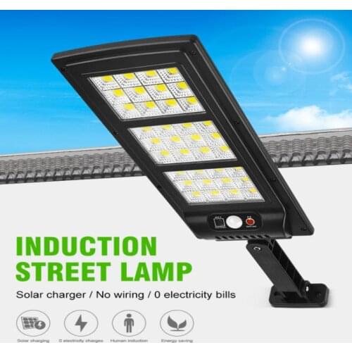 Outdoor Solar Street Light Remote Control Wall Lamp With 3 Light Mode Waterproof PIR Motion Sensor Security Garden Yard Lighting