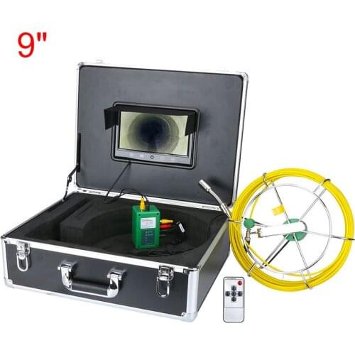 9” 22MM Pipe Inspection Video Camera 20M/30M/40M/50M HD Camera Lens Drain Sewer Pipeline Industrial Endoscope Inspection System