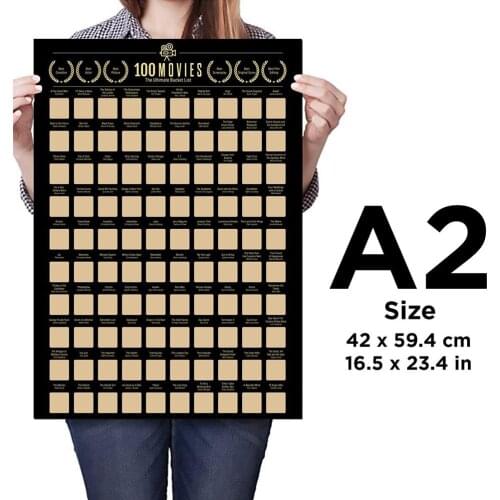 1pcs Anime Scratch Off Poster Photo Wallpapers Wall Decoration Smooth Movie Bucket List For Anime Lovers #20