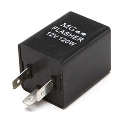 1pcs Car and motorcycle LED intelligent three-legged steering circuit board electronic flasher smart relay 12V 24V 30A 120W Auto