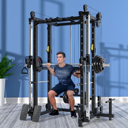 150kg Smith high pull-down gantry fitness home squat rack training equipment fitness suit combination