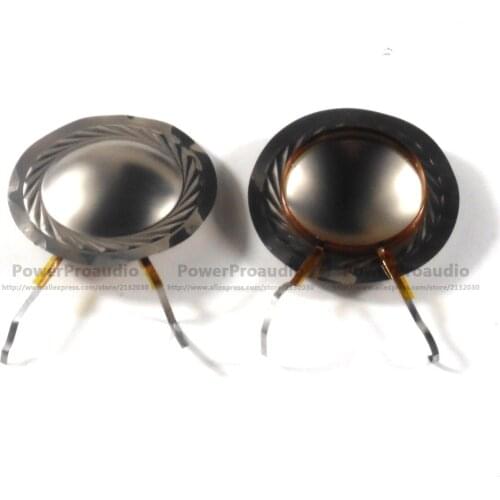 2PCS Flat Wire 38.5mm Treble Voice Coil Titanium Film Diaphragm Copper Clad Auminum Coil (Lead Wire Same Size )