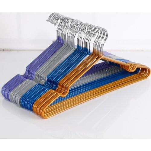20pcs/lot 40cm plastic adult household clothes rack anti-skid coat hanger stainless steel hanger