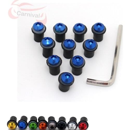 5mm 10Ps Motorcycle Windshield Nut Screw Kit For BMW S1000R F650GS R1200R LC K1200S F800R GS