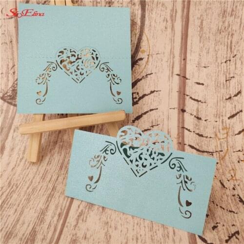 50Pcs Laser Cut Wedding Seat Card Hollow Table Card Wedding Name Card Banquet Card Wedding Birthday Party Decoration 7Z-SH928