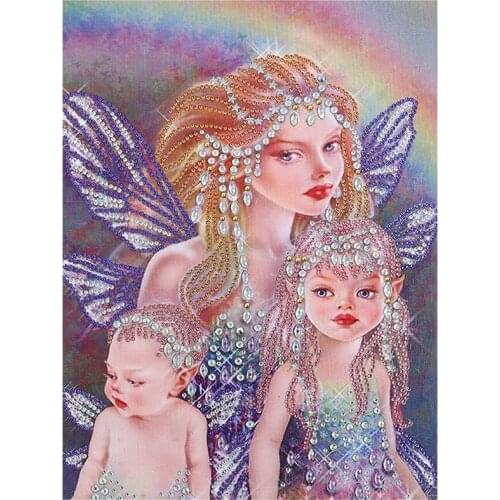 5D Diamond Painting Angel Diamond Mosaic DIY Full Round Diamond Embroidery Cross Stitch Rhinestone Art