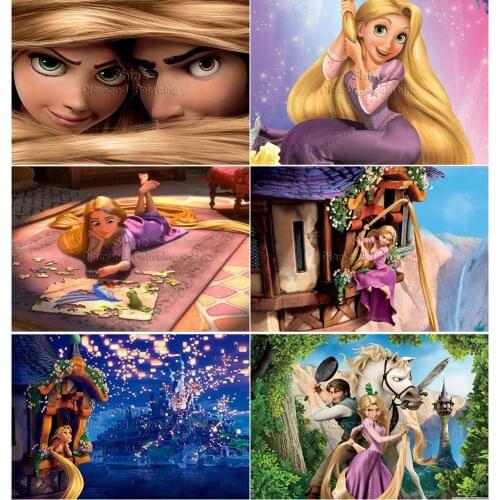 DIY 5D Diamond Painting Disney Cartoon Rapunzel Princess Cross Stitch Kit Full Square Round Embroidery Mosaic Home Decor Gift