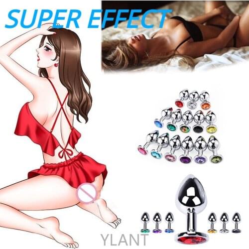 Anal Plug Adults stainless steel Butt Plug Crystal Jewelry Trainer Sex Products Shop Sex Toys For Couple 18 Products Butt Plug