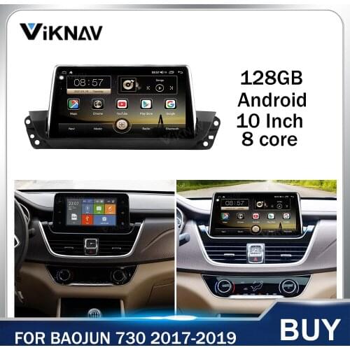 10 Inch Android Car Radio GPS Navigation Touch Screen Head Unit for Baojun 730 2017 2018 2019 Car multimedia player stereo 128g