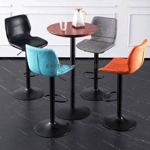 Bar Stools Household High Stools Nordic Lift Light Luxury Bar Chairs Front Desk Bar Chairs Modern Minimalist Bar Stools
