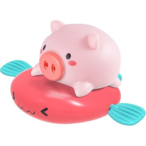 Baby Kid Cute Pig Ride Fish Wind Up Clockwork Water Spray Bath Swimming Play Toy Baby Play Water Bathing Bathtub Toys For Kids