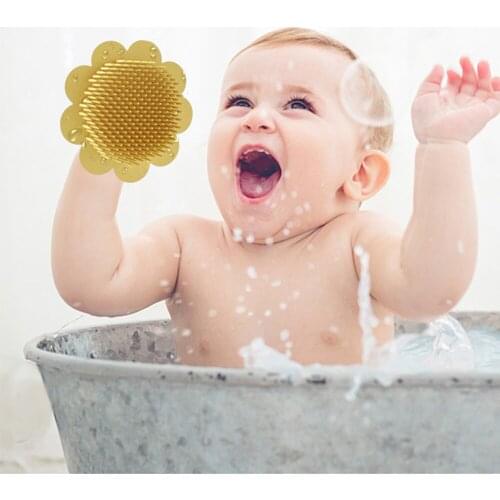 Baby Silicone Shampoo Brush Clean Head Exfoliating Silicone Shampoo Brush Shower Bath Care Household Tools