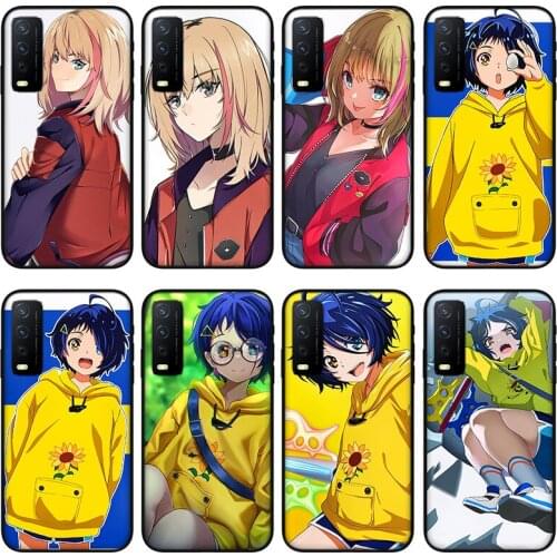 Cool girl Phone case for vivo y30 y50 y53 y52 y31 y53 , Protective silicone case for vivo Y18 Y19 Y15 Y12 Y51 Y85 Y97 Y70s