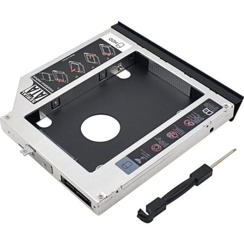 High Quality SATAIII Second HDD Caddy 12.7mm 2.5" SSD HDD Enclosure for Lenovo ThinkPad L410 L412 L420 L421 L430 Optical Bay