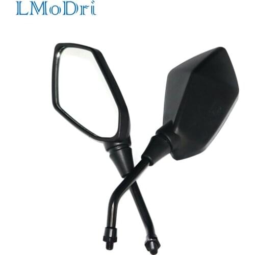 LMoDri Motorcycle Rear View Mirror Universal Motorbike Racing Replacement Parts Back Side Mirrors 10mm 8mm 2Pcs/Pair