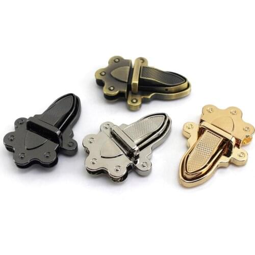 1pcs Metal Clasp Tongue Lock Push Locks Closure Parts for DIY Handbag Shoulder Bag Purse Hardware Accessories
