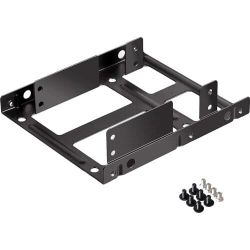 Metal Dual 2.5" To 3.5" Hard Drive Bay Mounting Bracket - 2 X 2.5" To 3.5" HDD / SSD Mounting Bracket