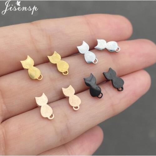 Cute Origami Cat Stud Earrings for Women Fashion Jewelry Minimalist Dog Paw Birds Hedgehog Piercing Earings Small Children Studs