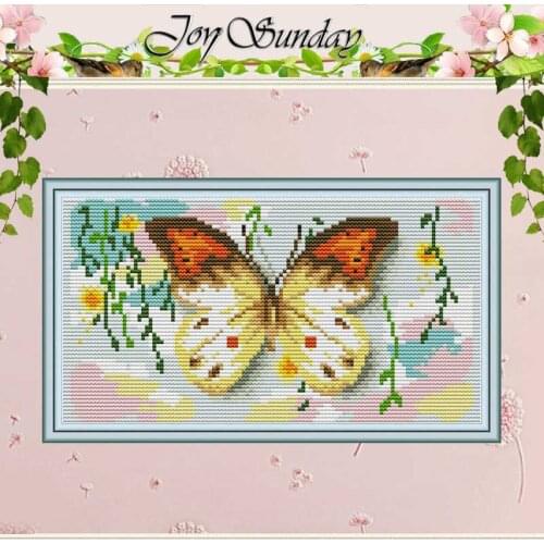 Butterfly Animals Painting Counted 11CT 14CT Cross Stitch Sets DIY Chinese Cross-stitch Kits Embroidery Needlework home decor