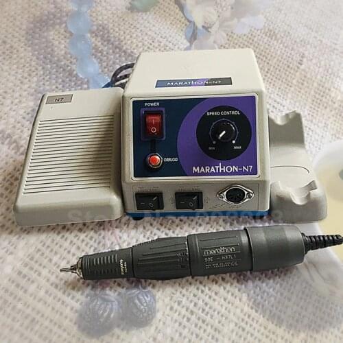 Marathon Polishing N7 Micromotor Original Korea Saeyang H37L1 Handpiece for Jewelry Nail File Dental Laboratory Hobby Podology