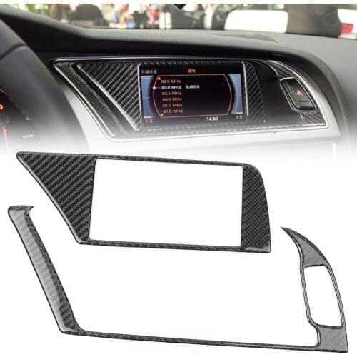 Car GPS Navigator Panel Trim Interior Frame Decoration Trim For Audi A4 A5 2009 2010 2011 2012 2013 2014 2015 2016