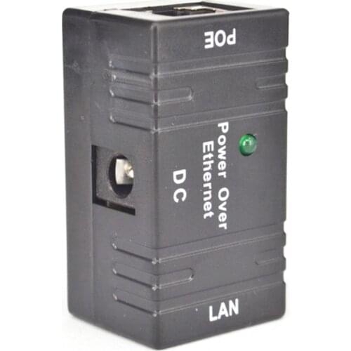 Poe Splitter Injector Passive Dc Power Over Ethernet Rj45 10/100Mbp Wall Mount Adapter For Lan Network Security Ip Camera