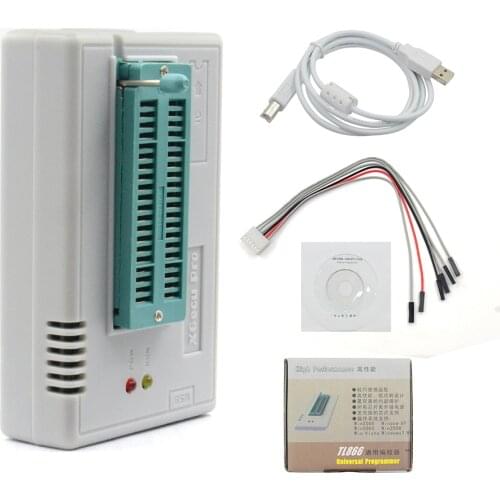 Original V9.0 TL866II Plus EEPROM PIC AVR USB Universal BIOS nand Programmer 24 93 25 mcu Bios EPROM