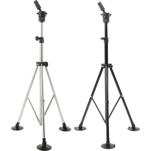 Adjustable Hairdressing False Head Mold Stand Bracket Wig Head Stand Mannequin Tripod Hair Styling Tools