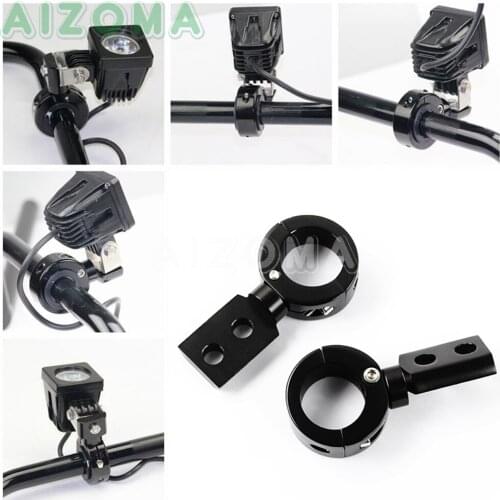 Universal Motorcycle 22mm/25mm/32mm Fog Lights Spotlight Adjustable Bracket Mount Clamp for Harley Honda Yamaha BMW Kawasaki