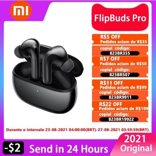 Xiaomi Mi FlipBuds Pro 40dB Noise Reduction Pro Earphone TWS 11MM BT5.2 Wireless Charge Low latency Transparent Headphones