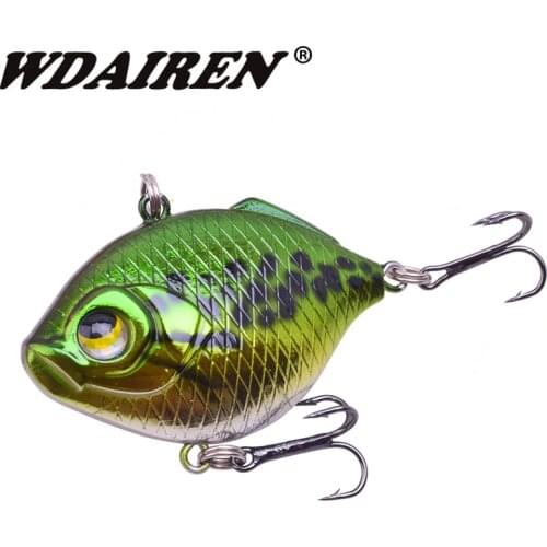 1Pcs Winter VIB vibration Fishing Lures 45mm 8.5g Sinking Wobblers Bass Lure Artificial Hard Bait Crankbait Carp Fishing Tackle