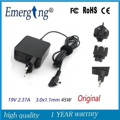 19V 2.37A 3.0x1.1mm Charger Power Supply Original AC Laptop Adapter For Asus Zenbook UX31E-DH72