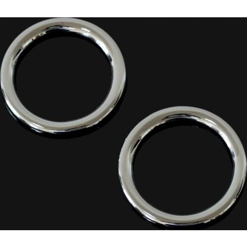 2PCS ABS chrome trim audio ring car stickers door speaker decoration circle cover For Mitsubishi ASX outlander 2013-2016