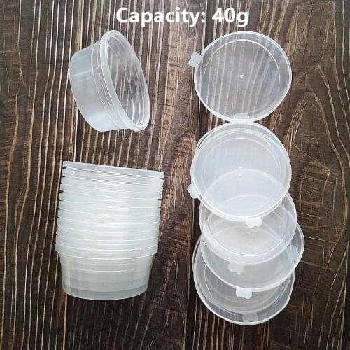 5 Pack Round Slime Foam Ball DIY Printing Craft Storage Containers Organizer Box with Lids for 40g Slime