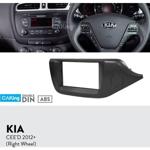 Car Fascia Radio Panel for KIA CEED 2012+ (Right Wheel) Dash Fitting Kit Install Facia Plate Console Adapter Cover Bezel Trim