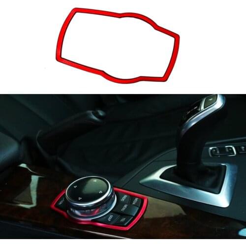 Car Interior Multimedia Button Decor Car Styling Stickers For BMW 1 / 3 / 4 / 5 /7 - Series X1 X3 X4 X5 X6 2013-2017 Accessories