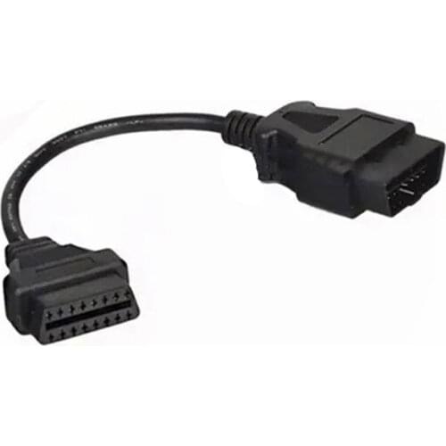 30cm OBD2 OBD II 16Pin Male to Female Diagnostic Extension Cable 16 Pin Convert Cable Connector for OBDII Code Scanner
