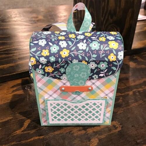 DIY Cute Backpack Metal Cutting Dies Stencils 2020 Adorable DIY Backpack New Die Cut For Card Making DIY Crafts Cards