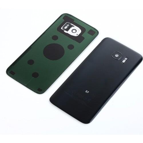 For Samsung Galaxy S7 G930 G930F G930P Housing Glass Battery Back Cover+Camera Lens Cover+Sticker Adhesive