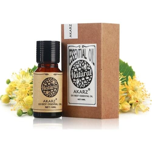 Lime blossom essential oil AKARZ natural Oiliness Cosmetics Candle Soap Scents Making DIY odorant raw material Lime blossom oil