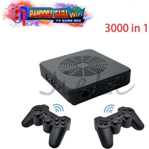 3D Pandora SAGA Wifi TV Game Box 3000 IN 1 Multi Games Arcade Console PS3/PS2/PSP/WSC/SFC/PCE/N64/DS/MD/MAME/GBC/GBA/FBA/FC