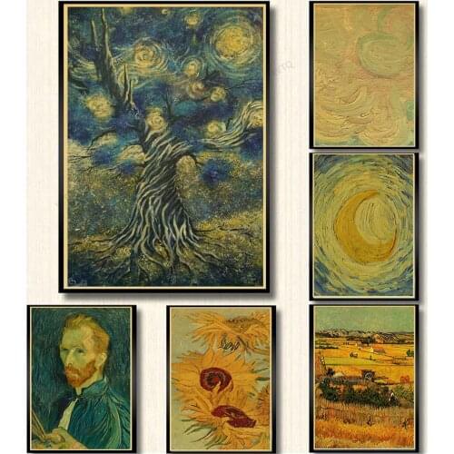 WTQ Van Gogh Famous Oil Paintingcanvas Painting /Retro Poster/bar Poster/Retro Poster/wall Art Picture Room Decor Home Decor