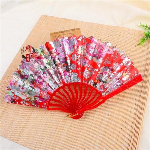 Chinese classical wind lace fan dance silk gift ladies folding fan wedding bride bridesmaid fan
