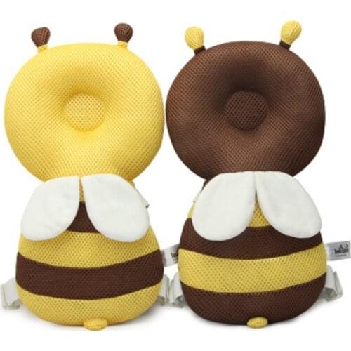 Cartoon Bees Head Protector Baby Head Protection Infant Cute Wings Anti Crash Pad Style Cotton Toddler Headrest Pillows G0323