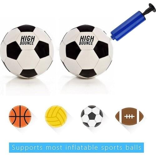 10pcs Ball Pump Set Hand Pump Inflator Portable Ball Inflating Pump Tools With Air Hose Plastic Air Nozzle For Swimming Rings
