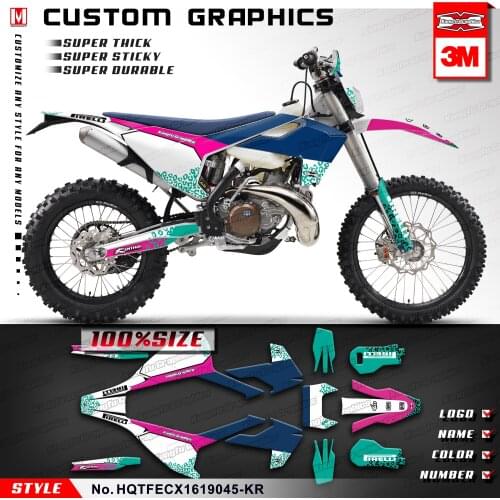 KUNGFU GRAPHICS Team Stickers Complete Wrap Kit for TE FE TX FX FS TC FC 125 150 250 300 350 450 501 2016 2017 2018 2019