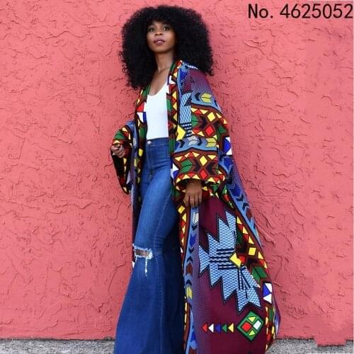 Autumn Polyester African Coat For Women Dashiki New Style Spring Dress African Clothes Fashion Africaine Femme Africa Clothing