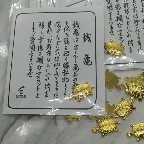 Plating Money Turtle Small Golden Turtle Money Clip longevity/Booming Business Mascot Lucky Charm trinkets Money Turtle Pendant